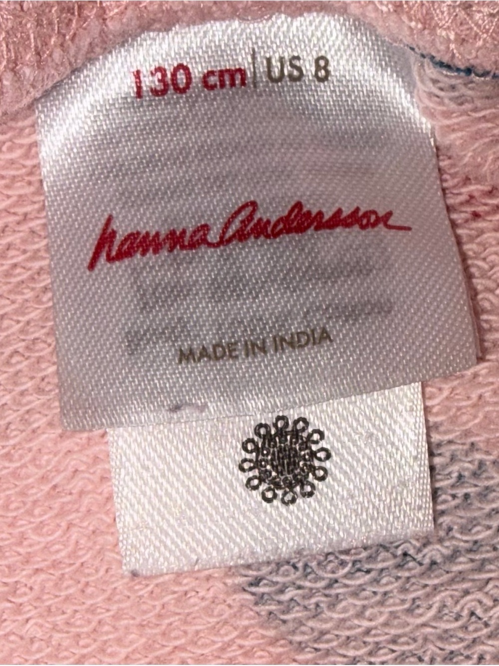 Hanna Andersson pink polka dot sweatshirt sz 8 EUC smoke free home - Picture 2 of 5